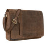 "Nicolas" Messenger Bag laptop tas leer
