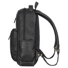 Notebookrucksack 14 Zoll Leder schwarz