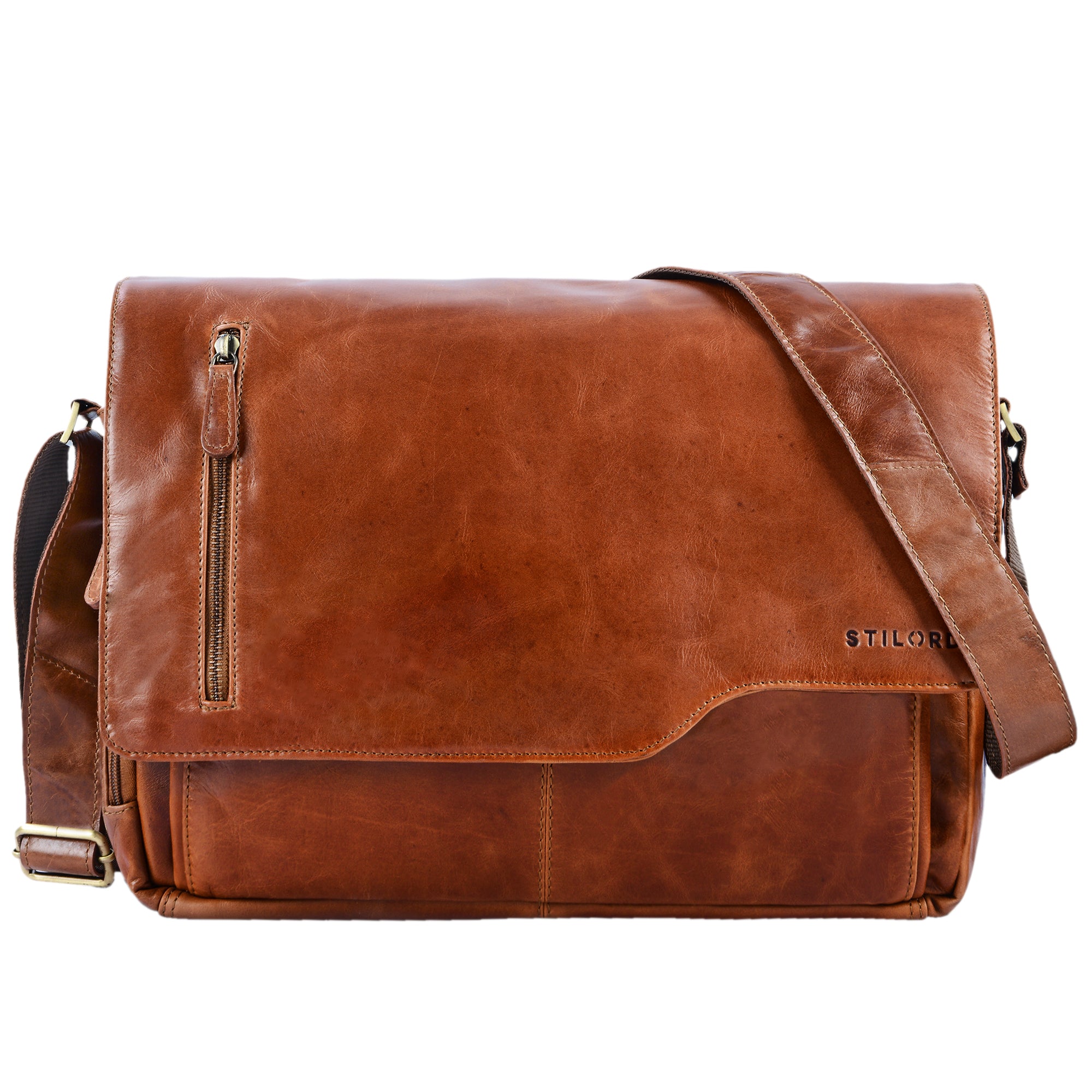 Laptoptasche 15.6 Zoll Vintage Leder