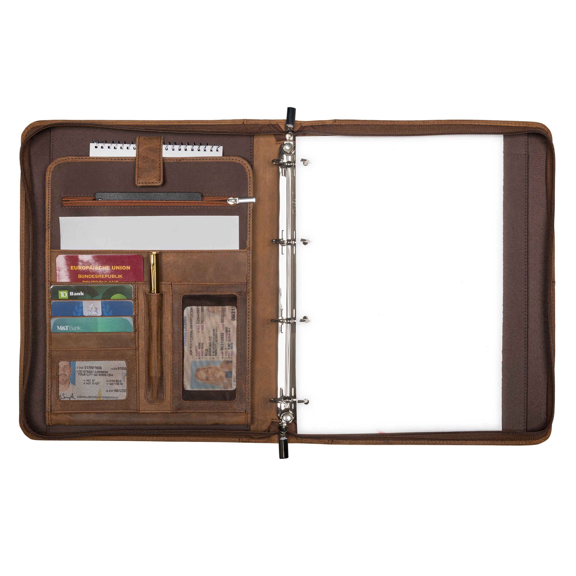 Leder Organizer braun