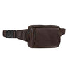 "Boston" gordeltas leder vintage