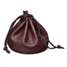 "Mikkel" lederen tas grote vintage munttas XL