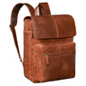 "Sangro" Vintage Leren Herenrugzak Laptoprugzak 15,6-16 Inch Met 2 Laptopvakken