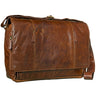 B-Stock "Erik" vintage schoudertas leer 15,6 inch
