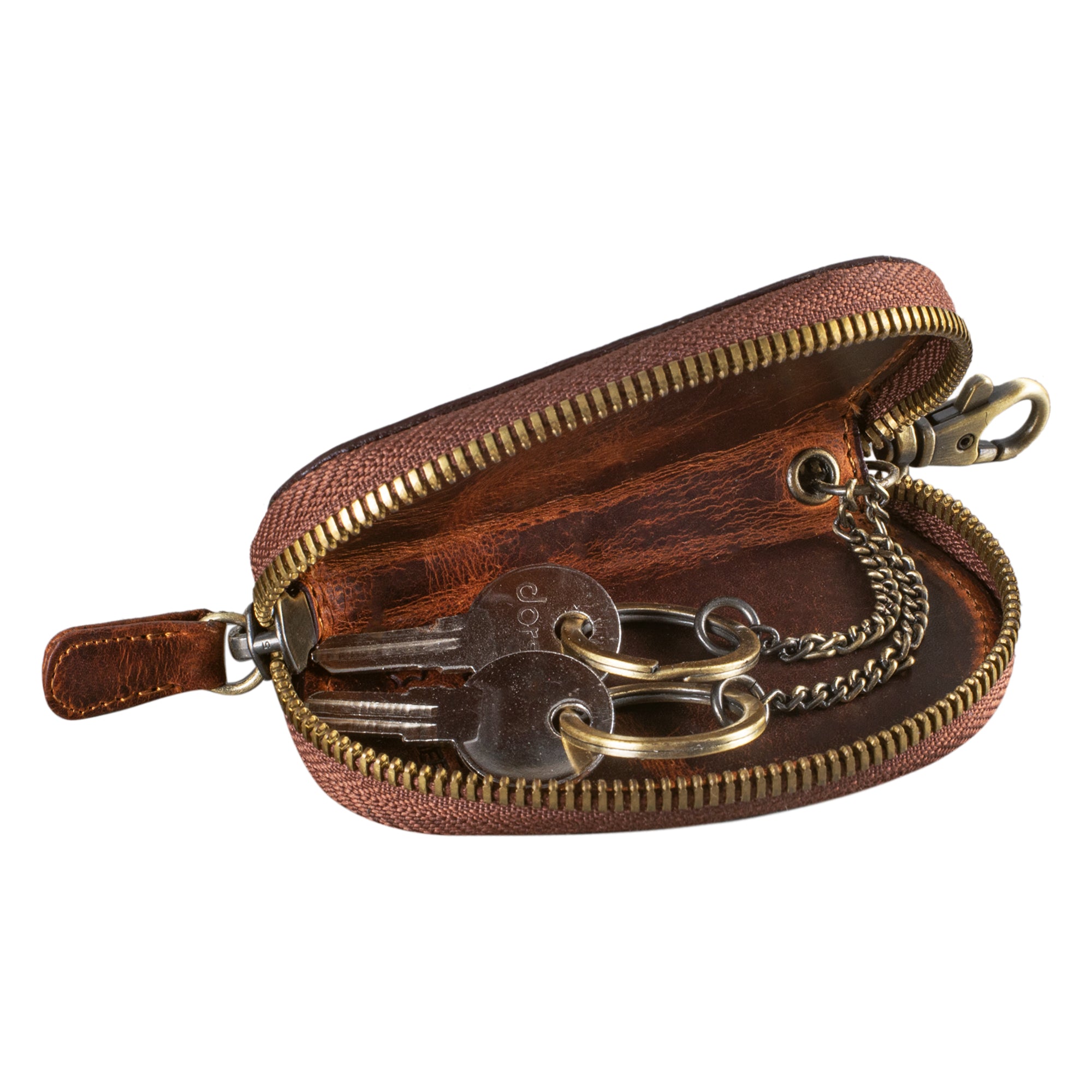 Retro Leder Portemonnaie braun
