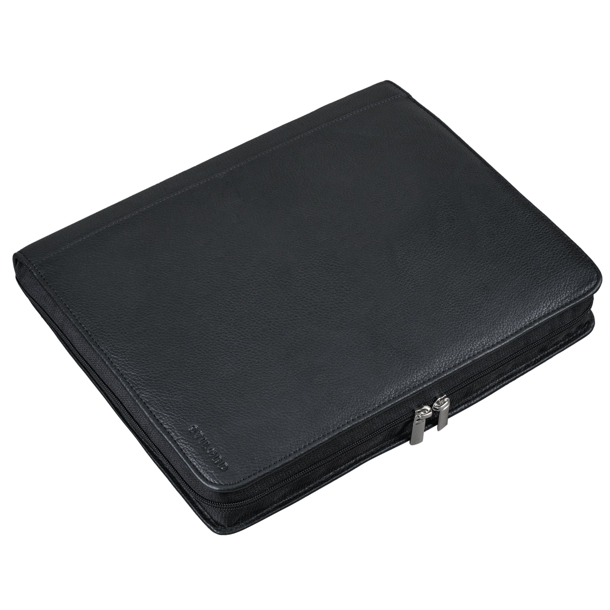 Leder Schreibmappe schwarz