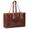"Gaby" Leren Dames Shopper Groot voor 13,3 inch Laptop