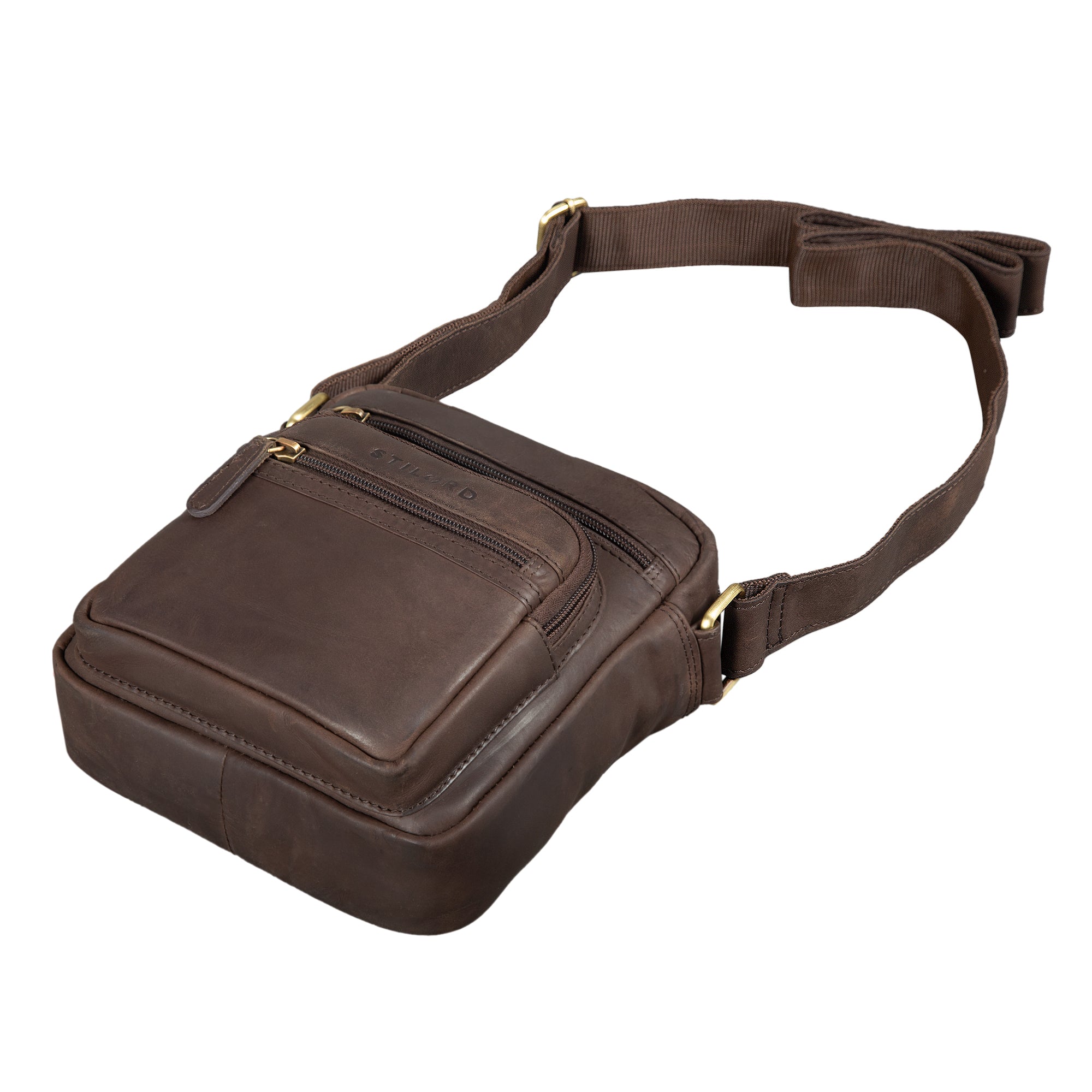 schultertasche echt leder herren damen 