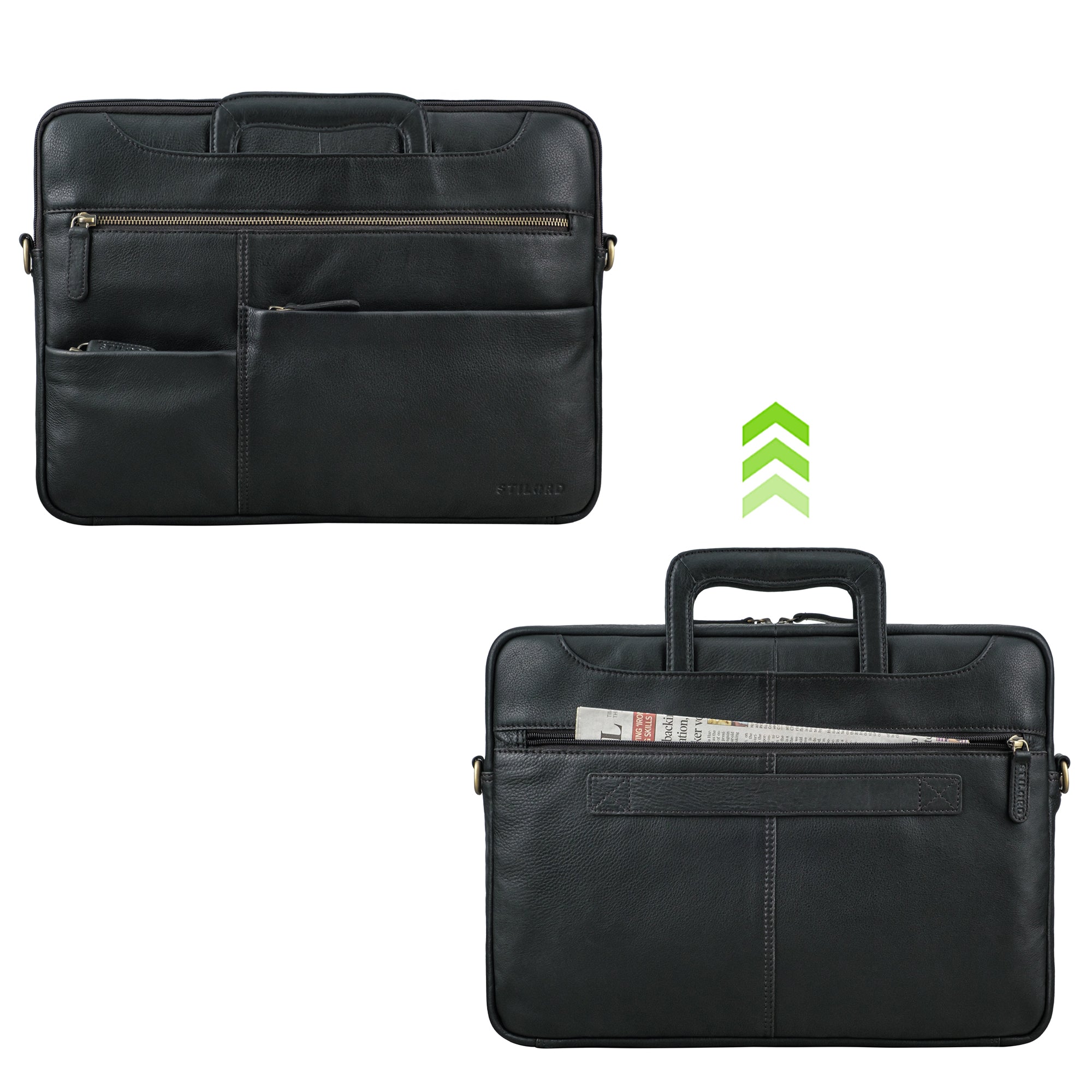 Leder Arbeitstasche mit Henkel