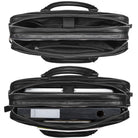 Aktentasche schwarz Leder