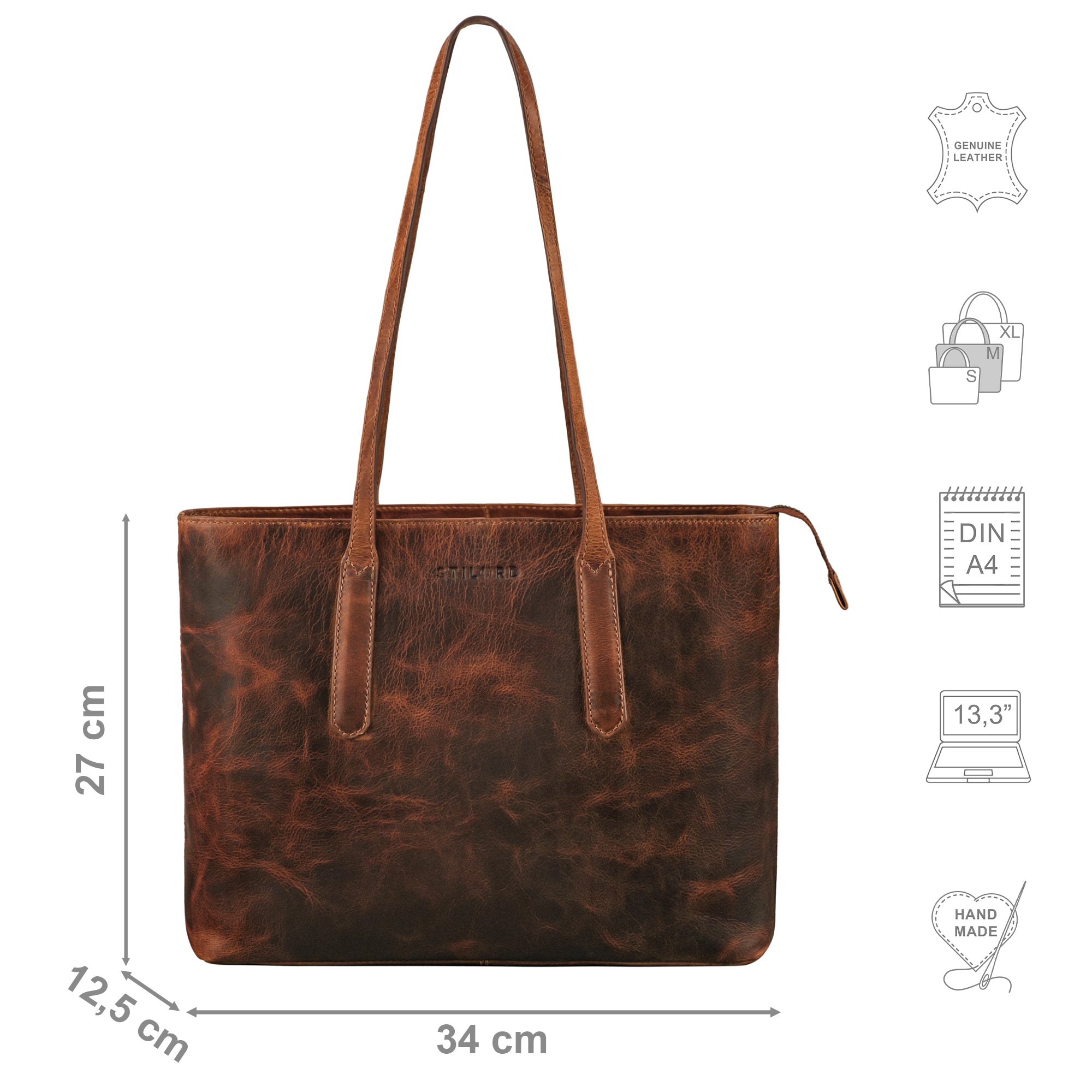 Damen Shopper aus Echtleder