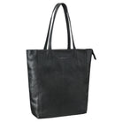 Schultertasche Damen Leder groß schwarz