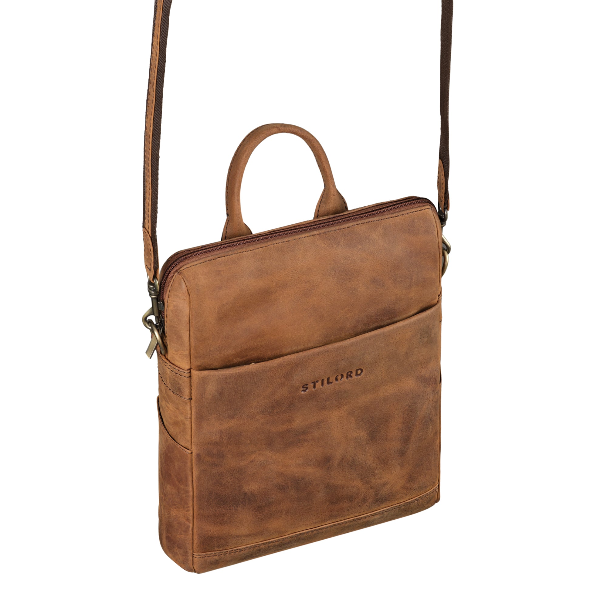 Schultertasche Damen Leder