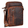 B-Stock "Amadeo" Kleine Schoudertas Mannen Leren 8,3 Inch Tablet