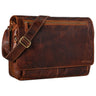 "Jan" 15,6 inch laptoptas leer