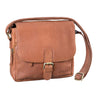 "Lucian" vintage schoudertas leder klein
