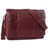 "Erik" vintage schoudertas leer 15,6 inch