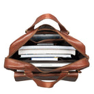 Handtasche viele Fächer braun