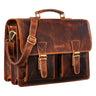 B-Stock "Jeffrey" Leraren tas tasje Leder