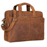 "Thompson" Aktetas Laptop Leer