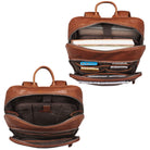laptop rucksack leder 15 braun