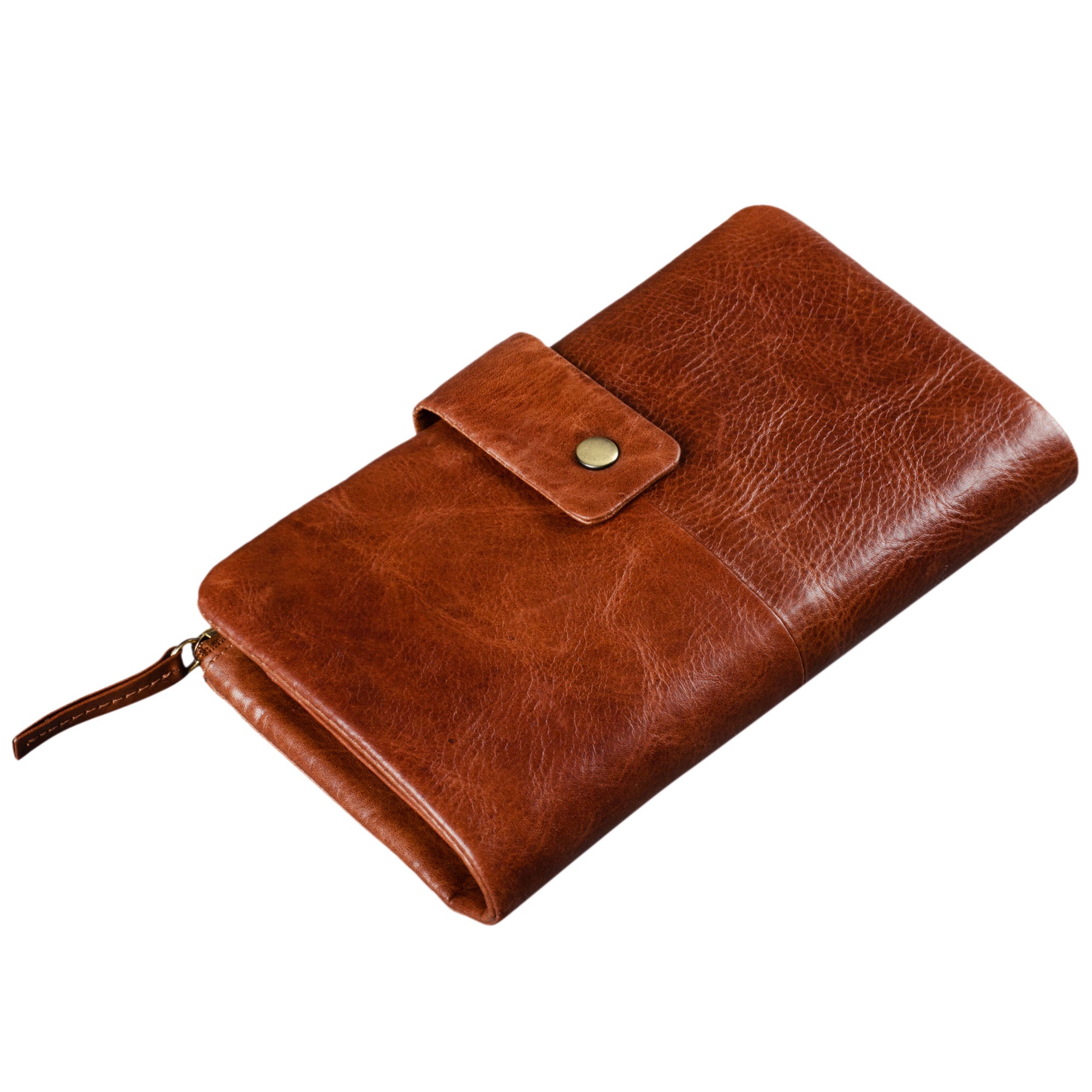 Leder Geldbörse Damen Vintage braun