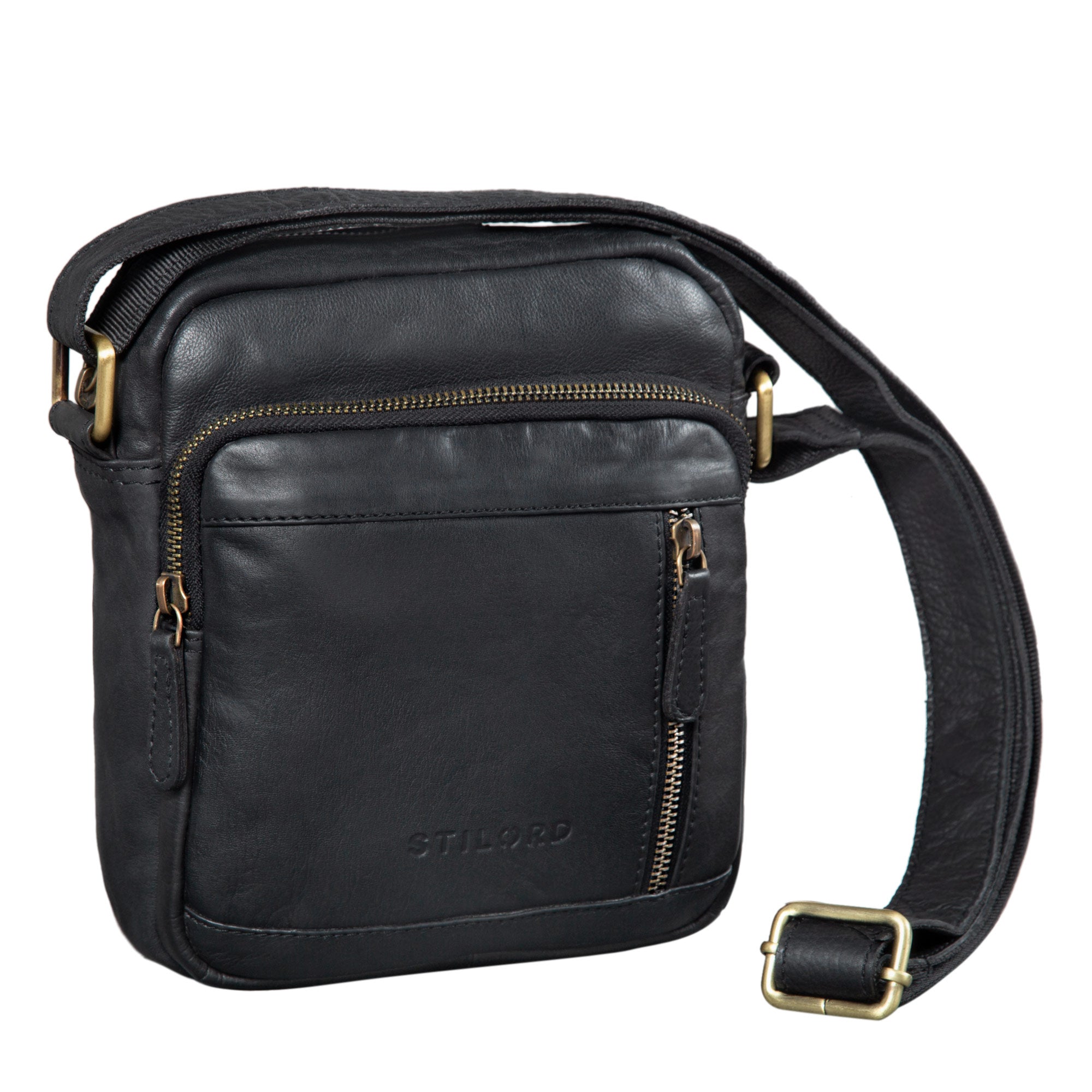 Vintage Ledertasche schwarz Herren