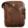 "Irving" Vintage Schoudertas Mannen Leder