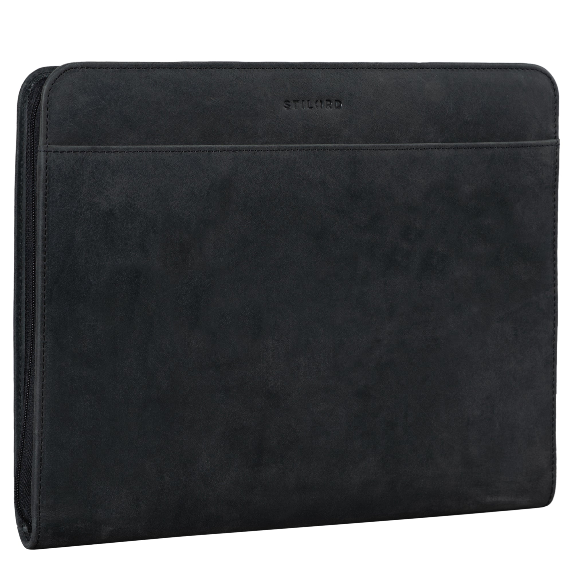 Dokumentenmappe Leder Vintage schwarz