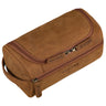 B-Stock "Rowan" Vintage Lederen Toilettas met Haak