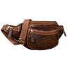 "Eliah" Leren Heuptas Vintage Voor Reizen Festivals En Outdoor