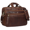 B-Stock "Leopold" schoudertas herenleer tas