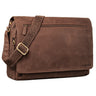 "Jan" 15,6 inch laptoptas leer