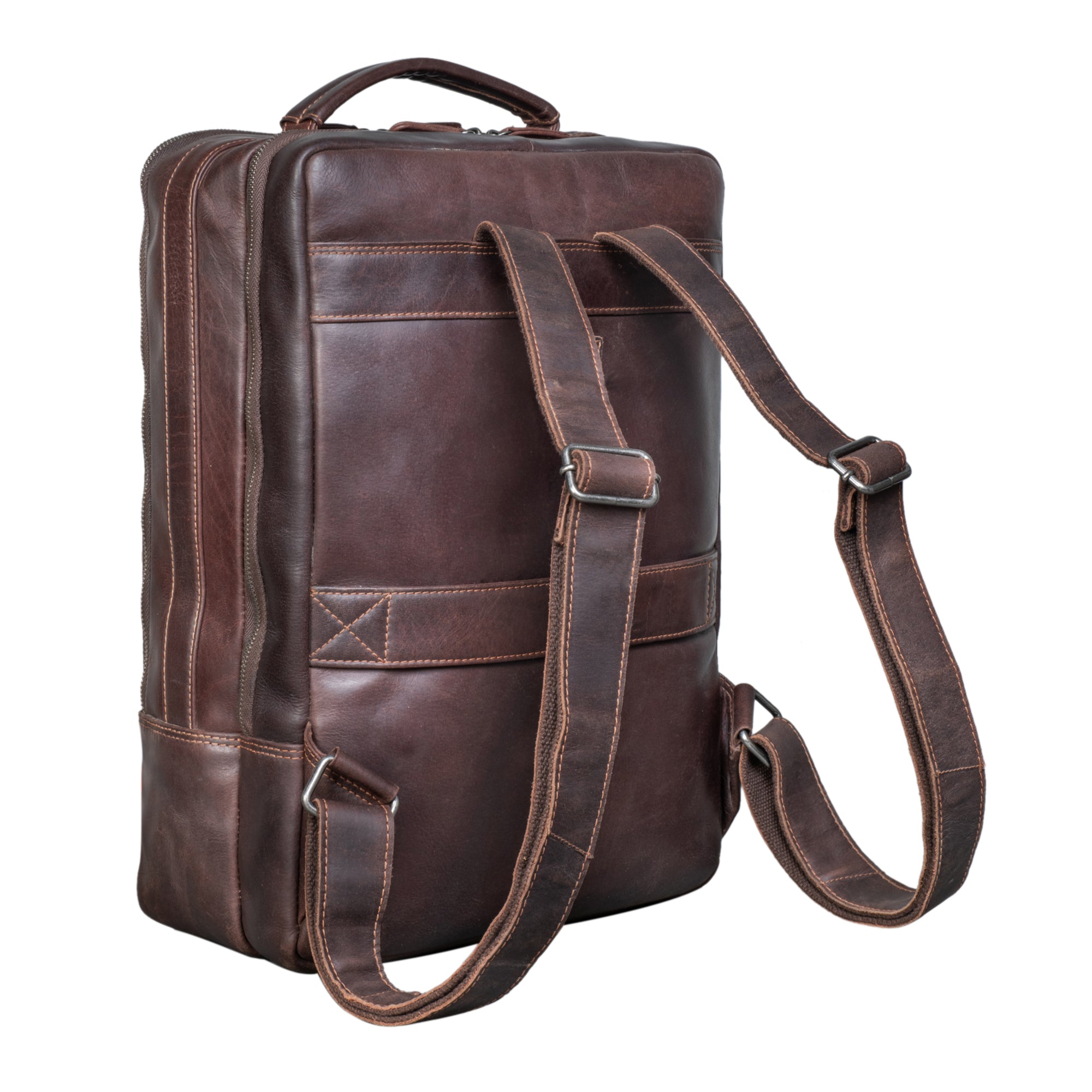 Unirucksack Leder braun Vintage