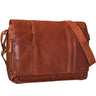 "Erik" vintage schoudertas leer 15,6 inch