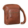 "Joao" Vintage schoudertas heren klein leer voor tablet 10 inch