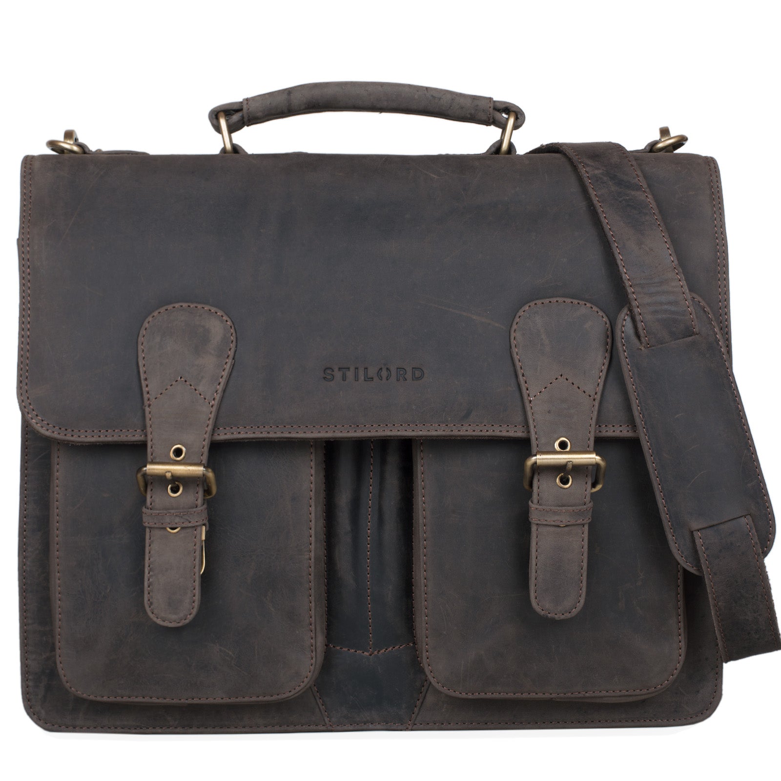 Lehrertasche Herren Damen dunkelbraun