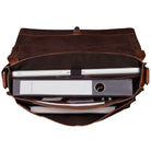 Vintage Umhängetasche Leder braun