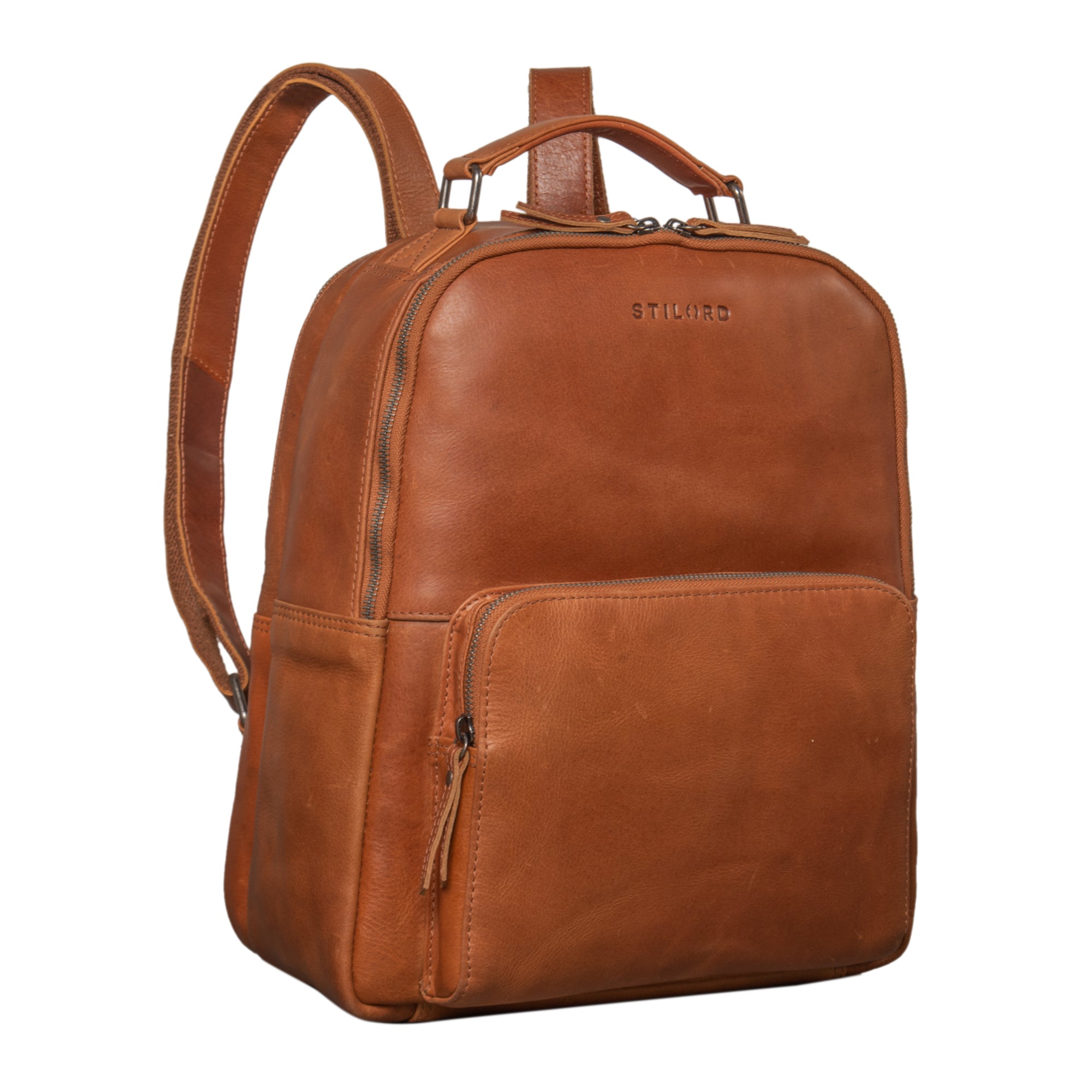 Rucksack Vintage Braun Leder