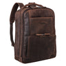 B-Stock "Harlow" Leren Rugzak Heren XL Laptop Rugtas 15 Tot 17 Inch Business