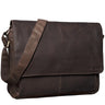 B-Stock "Lonzo" vintage schoudertas echt buffelleer