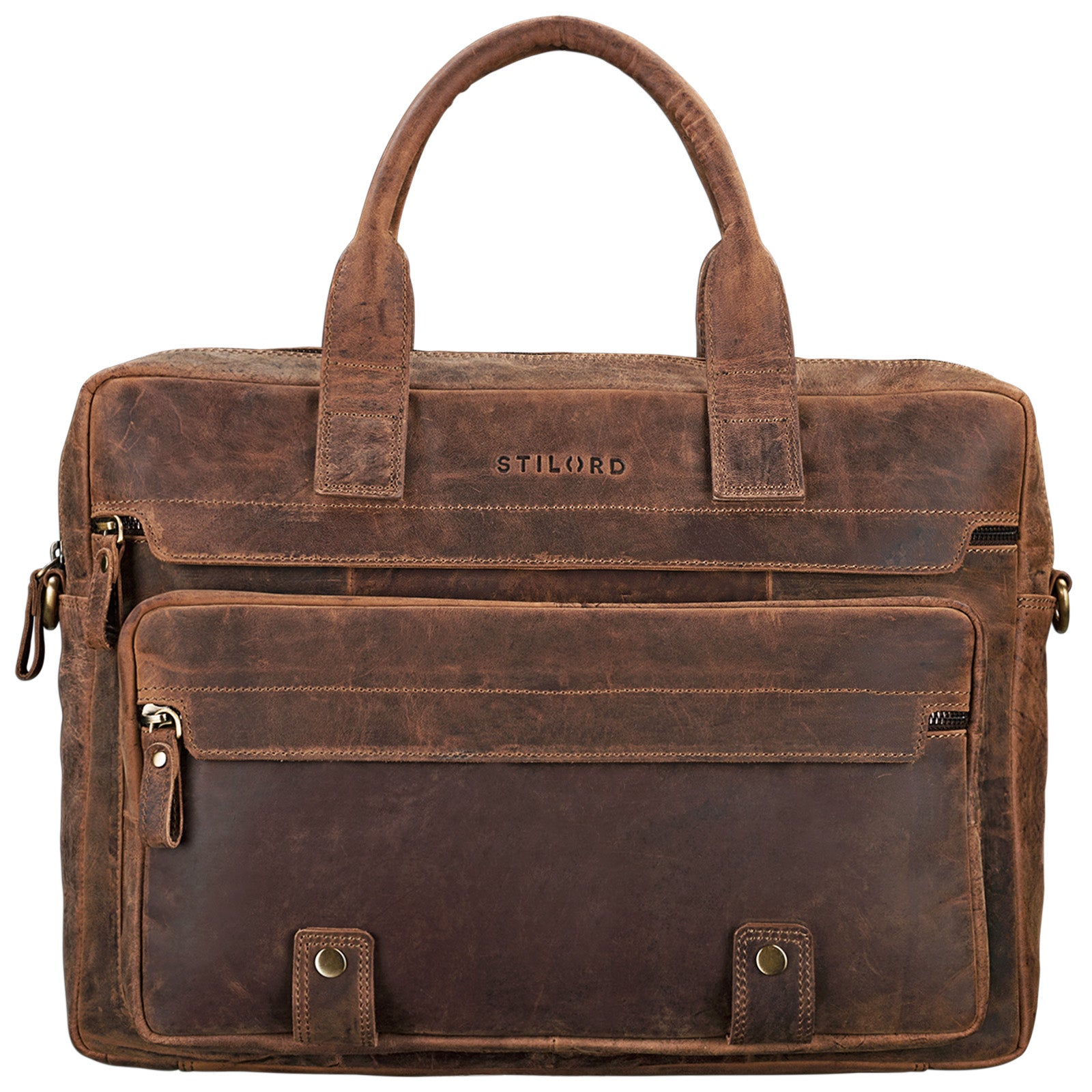 Große Lederumhängetasche Vintage