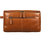 Vintage Waschtasche Damen groß Leder