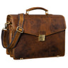 "Cosmos" Vintage Briefcase Leder Groot