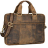 "Andrew" vintage zakelijk lederen tas