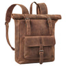 "Herakles" Lederen Rugzak Groot 17 inch