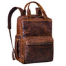 "Niall" Leren Laptop Rugzak 15 Inch Heren & Dames Rugzak Tas Groot