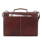 Braune Leder Aktentasche