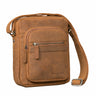 "Joao" Vintage schoudertas heren klein leer voor tablet 10 inch