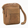 "Ivano" Kleine Heren Schoudertas Leder voor 10,9 Inch Tablet
